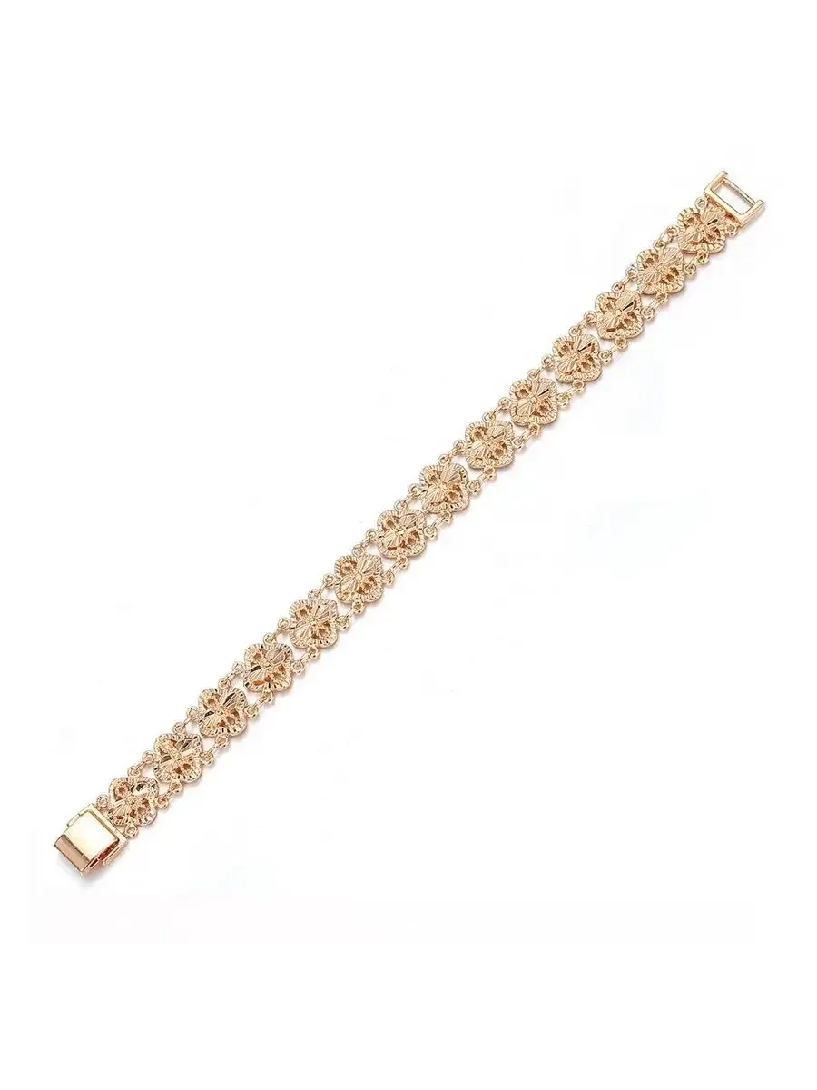 Wide women's wrist bracelet