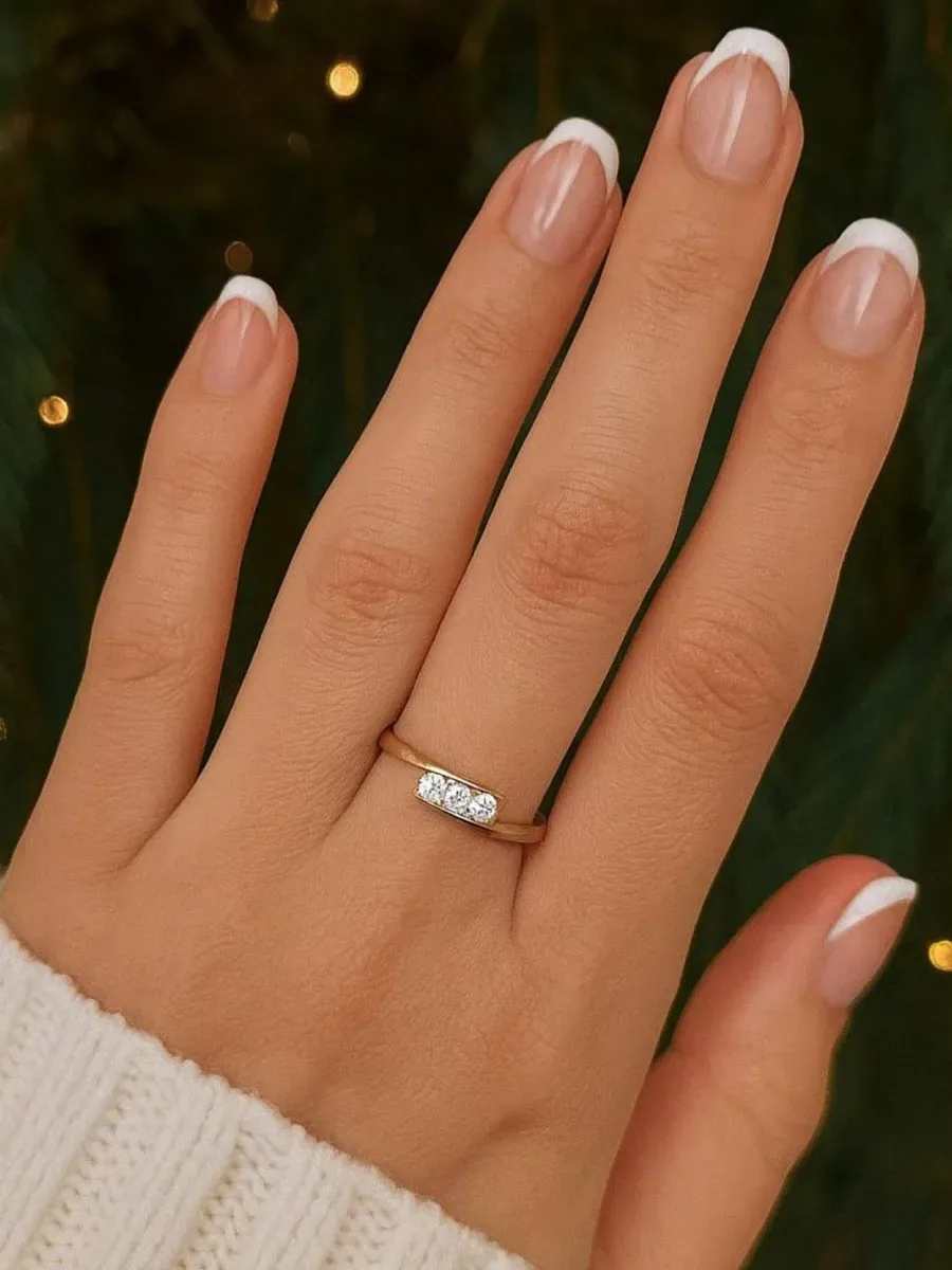 Women's gold plated ring with cubic zirconia stones jewelry
