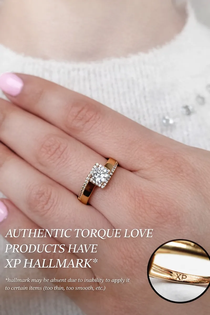 Women's medical alloy gold ring with stone