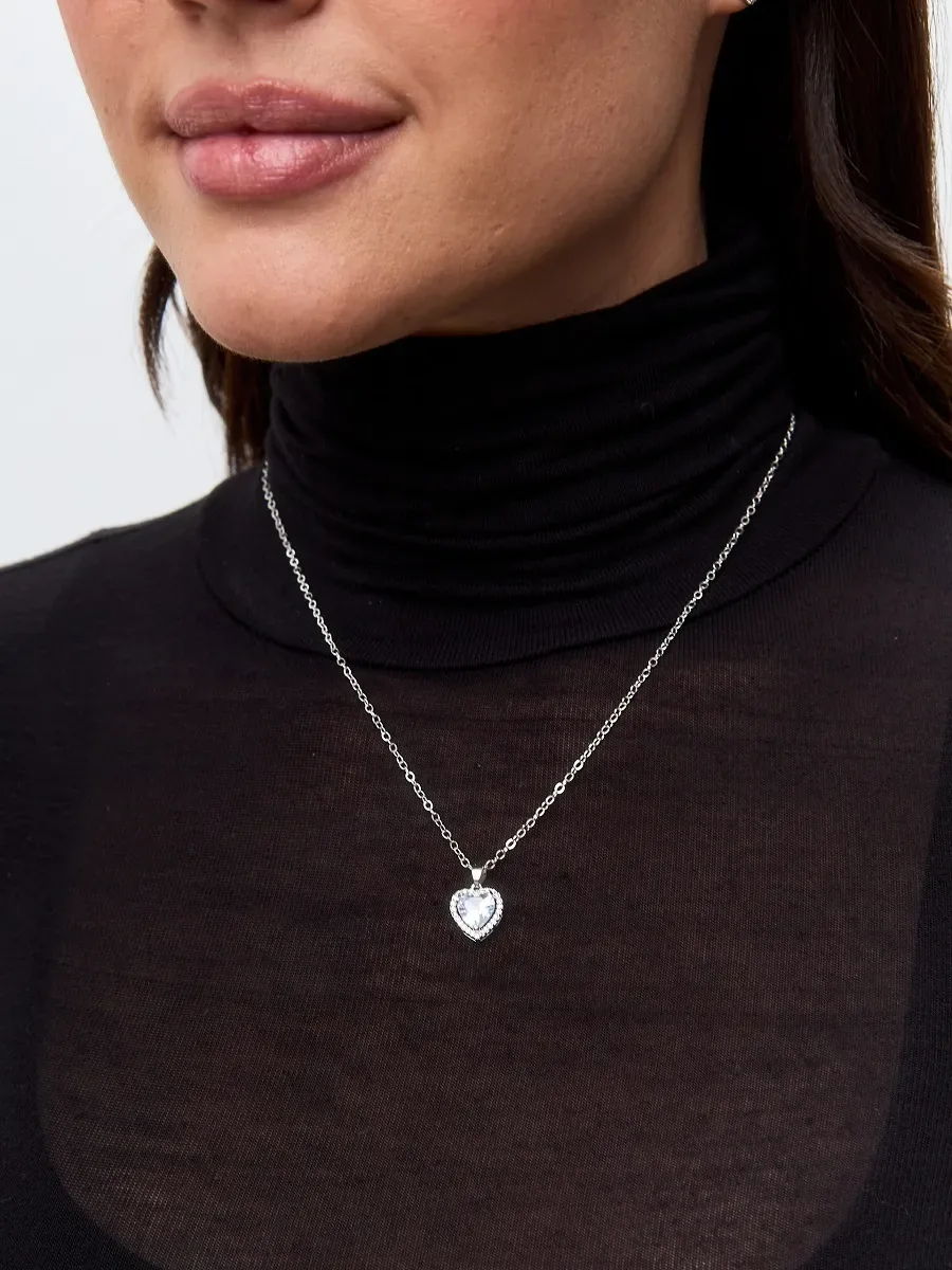 Set in Pandora style earrings ring necklace