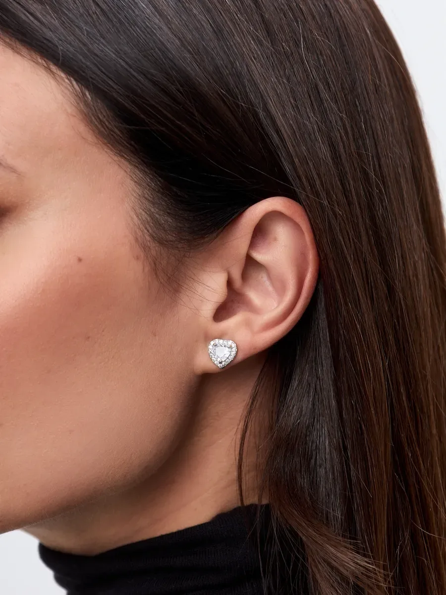 Set in Pandora style earrings ring necklace