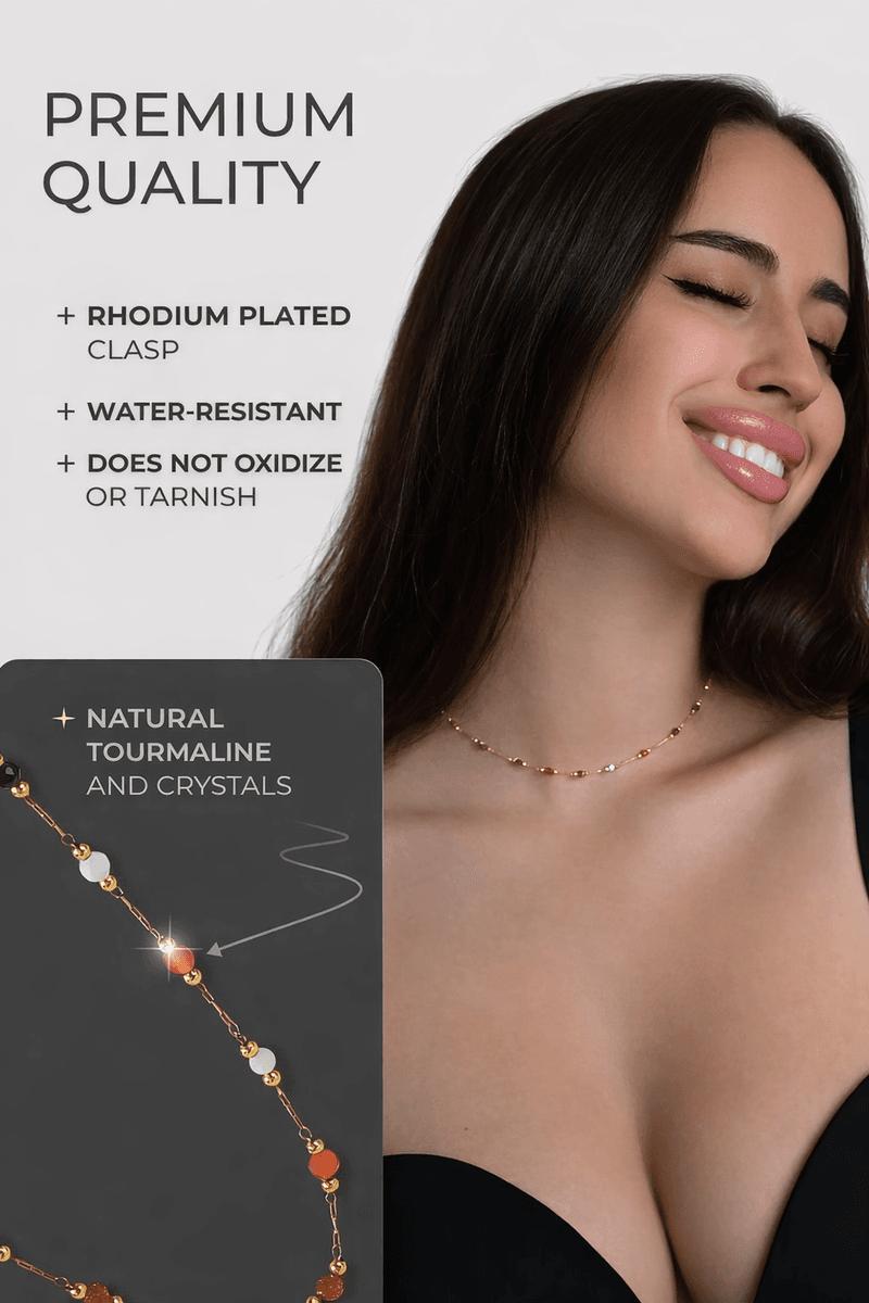 Natural stone necklace