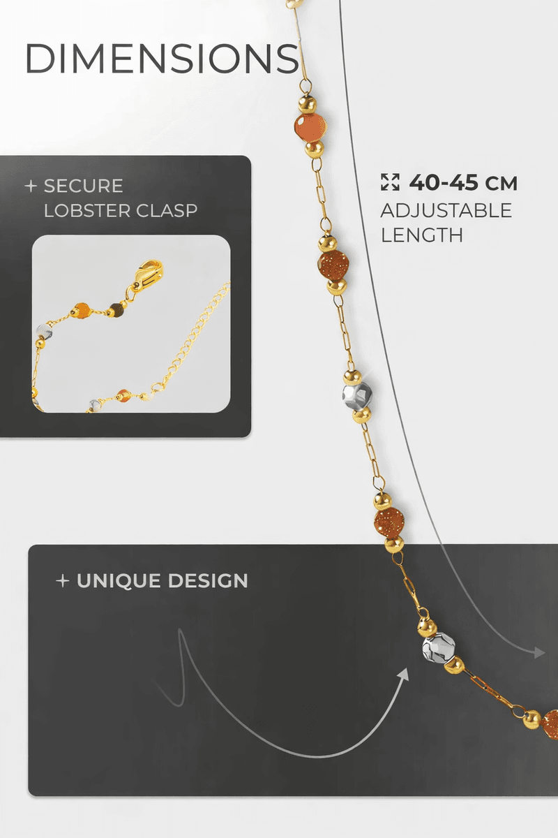 Natural stone necklace