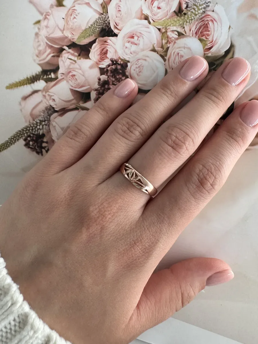 Gold plated diamond ring