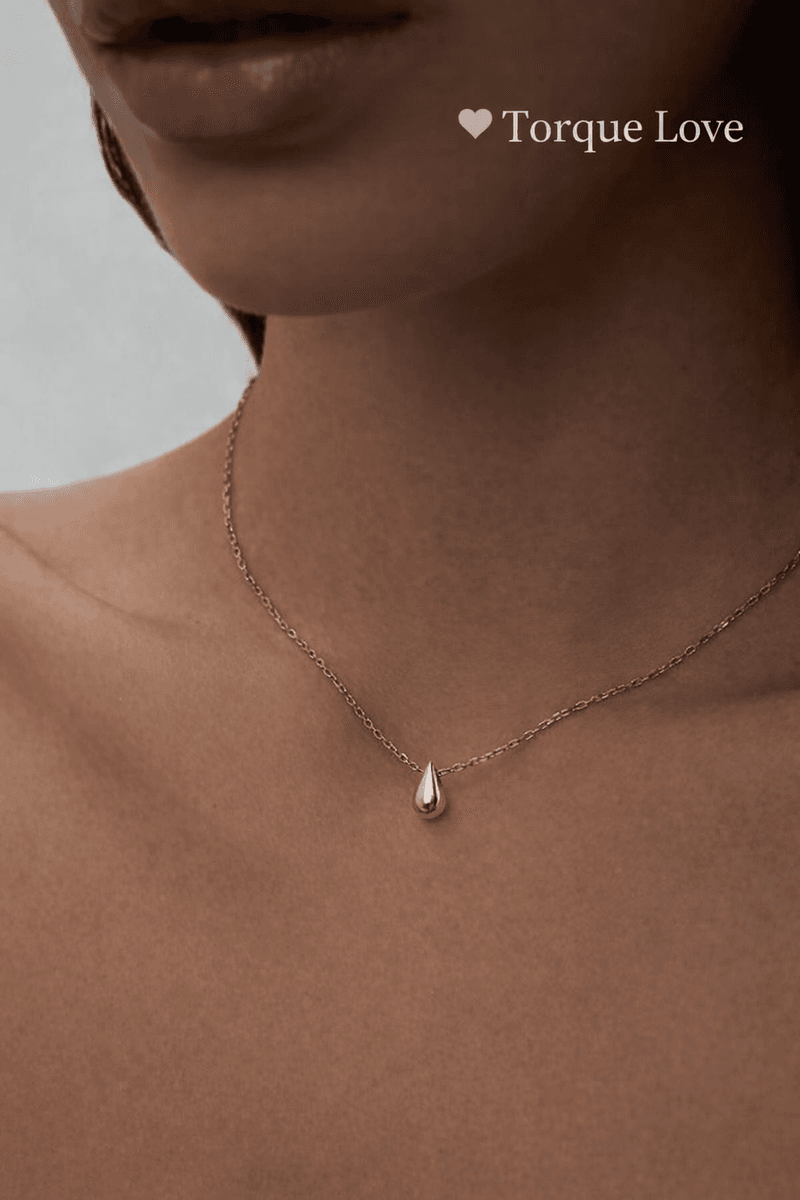 Gold Plated 925 Silver Necklace Chain with Drop Pendant