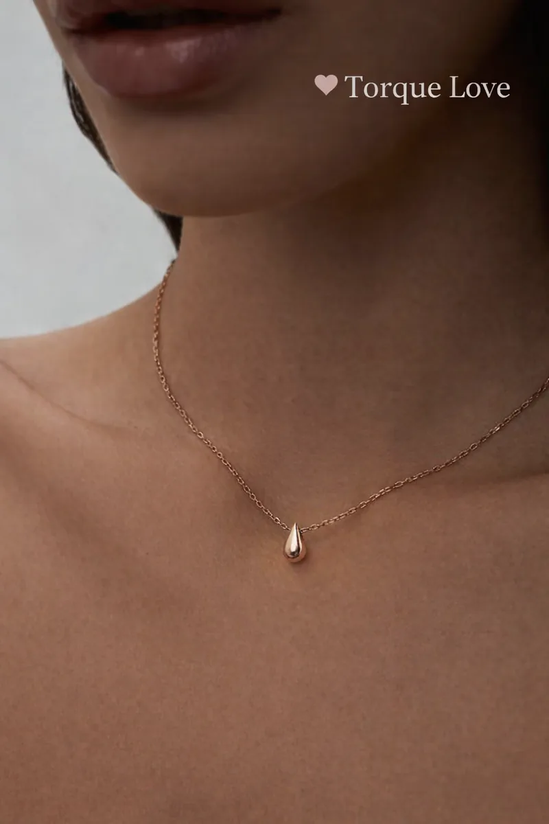 Gold Plated 925 Silver Necklace Chain with Drop Pendant