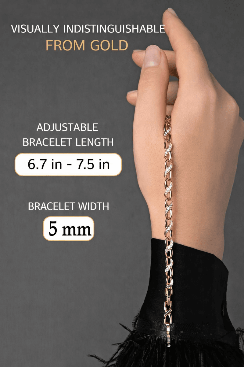 Gold jewelry hand bracelet