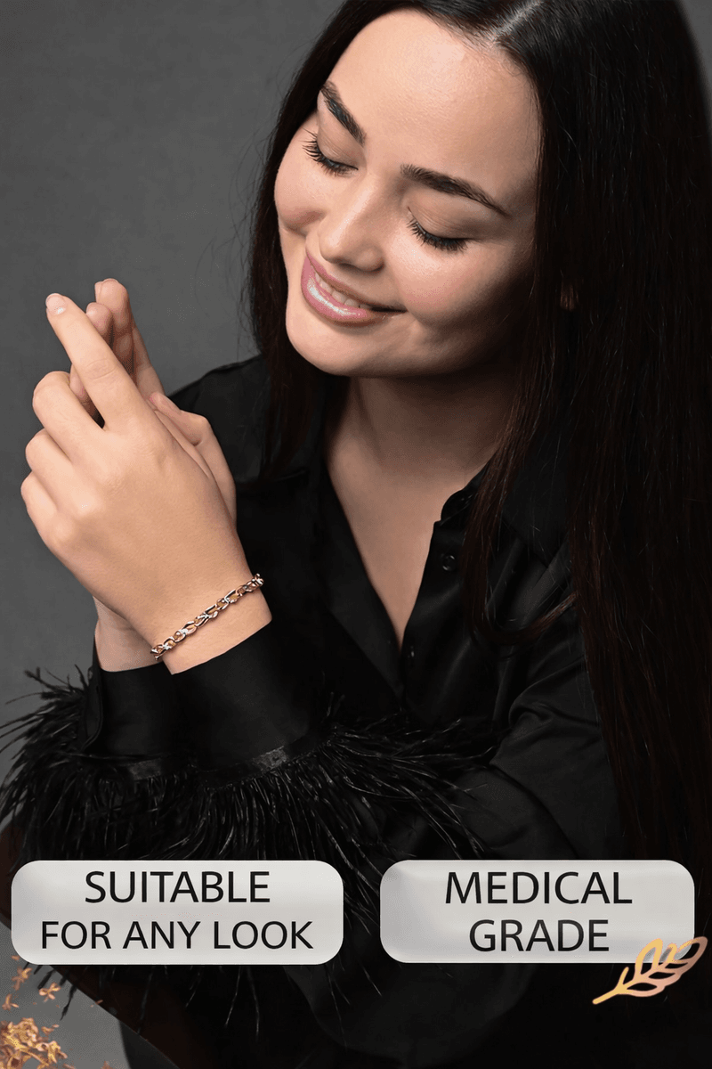 Gold jewelry hand bracelet